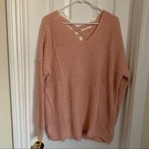 Over sized pink sweater
